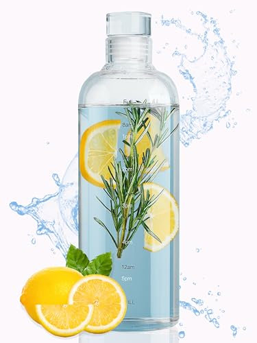 BuRo Trinkflasche Glas 750 ml mit Neoporenhülle | Leichte Glasflasche mit Uhrzeit für Outdoor, Office, Schule | Auslaufsicher | Spülmaschinenfest | BPA frei