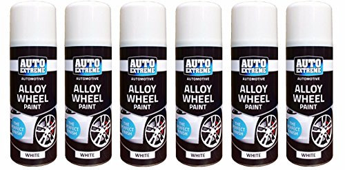 White Alloy Wheel Spray Paint Restorer Car Bike Auto Spray Satin 200ml White Wilsons Direct (6)