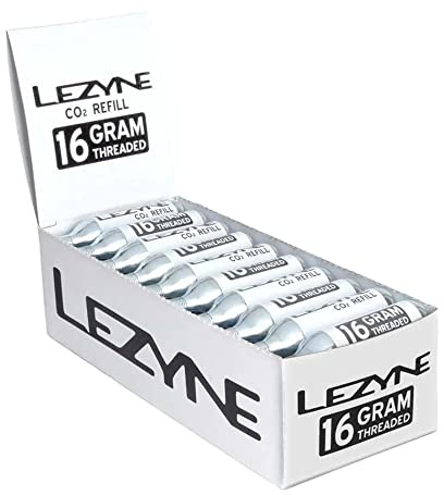 LEZYNE 25G CO2 CARTRIDGES, 30 PCS/Box, Adults Unisex, Silver, 10x10x10