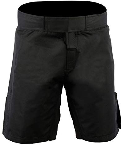 ROAR MMA Boxing Shorts Mixed Martial Art Muay Thai BJJ Grappling Fighting (Medium, Simple Black)