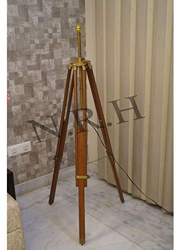 Trípode de madera de teca estilo clásico náutico vintage