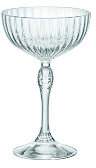 Bormioli Rocco BOR1306, Calici America '20s Coupe, set 4 pezzi, Vetro