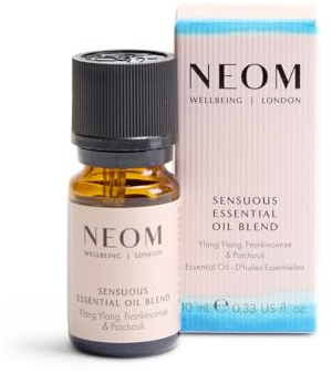 NEOM - Sensuous Essential Oil Blend, 10ml | Ylang Ylang, Frankincense & Patchouli | Scent to Calm & Relax Range