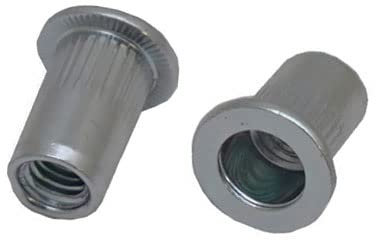 RS PRO Blind Niet, Ø 5.9mm x 10.5mm, Grau, Stahl, M4, 6mm, min. 0.5mm, max. 2mm, Packung a 100 Stück