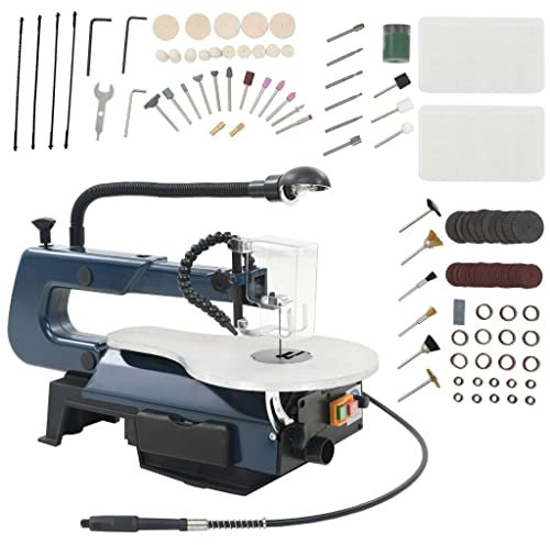 Catherinol Ensemble de Scie à Chantourner 108 pcs Electrique Travaux de Coupe 125 W 252 mm