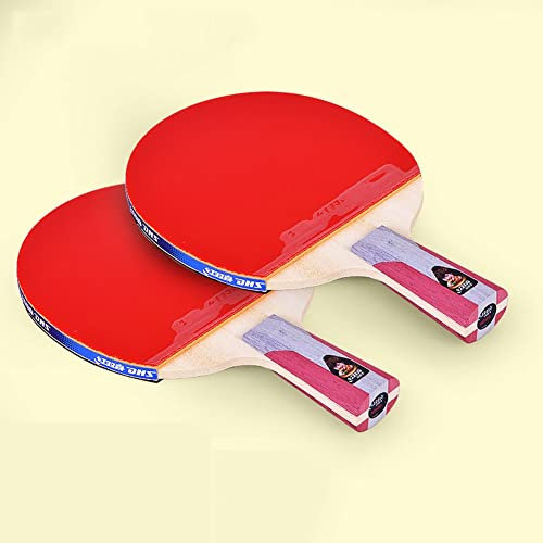 Ping Pong Pala de Ping Pong Regalos Adolescentes Mesa Ping Pong Juego de 2 Palas de Tenis de Mesa con Estuche para Raquetas, Raqueta de Tenis de Mesa para Actividades Familiares, Escuela y Club DEPO