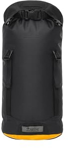SEA TO SUMMIT - Evac Compression Dry Bag HD M 13L - Space Saving Waterproof Storage - Roll-Top - Heavy Duty Cordura Fabric - For Backpacking & Kayaking - 21.7 x 19.7 x 44cm - Jet Black - 237g