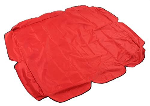 Toldo de Repuesto para Asiento de Columpio, 56x47in Toldo de Columpio para Exteriores, Cubierta Superior Abatible Impermeable para Balcón Al Aire Libre Asiento de Silla Columpio(142x120cm-Rojo)