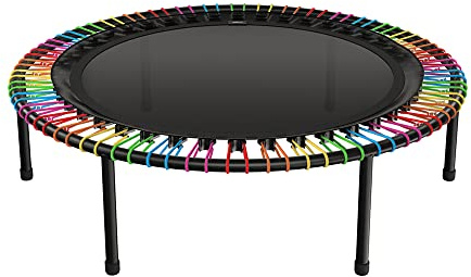 bellicon Mini Trampolin | Seilring-Federung bis 120 kg | Indoor Fitness Trampolin für Erwachsene | Schraubbeine/Klappbeine