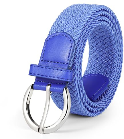 WERFORU Geflochtener Elastischer Gürtel Stretch Gürtel für Damen Verstellbarer Stoffgürtel für Jeans und Hosen