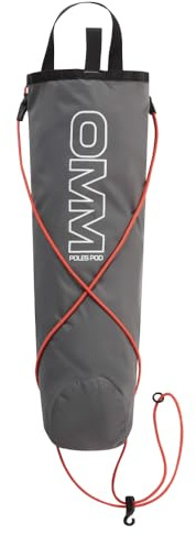 OMM Poles Pod Grey | Running Pole Quiver Backpack Attachment Lightweight Storage Pouch for Ultra Running, Trail, Ultra's & Hiking