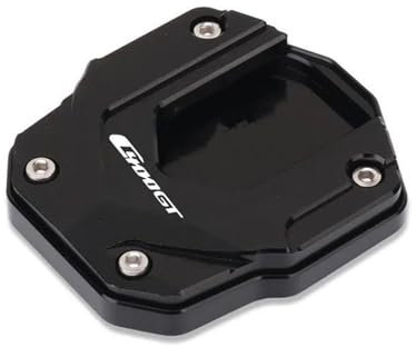 VQLDPX CNC-Ständerfuß-Seitenständer-Verlängerungsplatte Für Motorrad Für C400X C400GT C400 X GT K51 2019-2023 Motorradständer Platte Verbreiterung(Schwarz,X-1)