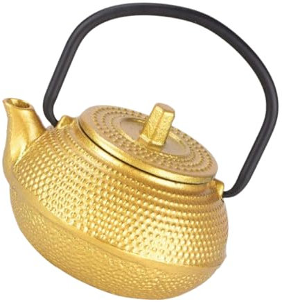 OFFSCH Mini Cast Iron Teapot Vintage Decorative Teapot Desktop Tea Kettle for Tea Home Adornment
