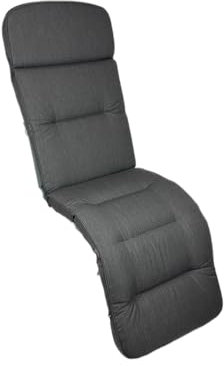 KETTtex EXKLUSIV® Auflage Relaxliege Agora anthrazit I Gartenliegen Polster 175x50x9cm I spinndüsengefärbte KTH3 Liegenauflage I Pflegeleichte und widerstandsfähige Liegestuhl Auflage I Liegeauflage