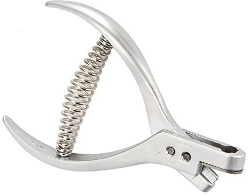 Hole Punker, Punch Planies in Acciaio Inossidabile Ushaped Taglier da Taglio, Pinze per Punzonatura a Mano, Strumento Manuale dei Pugni per il Biglietto Che Controlla la Carta a Forma di U
