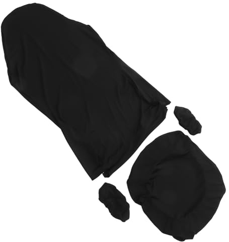 Mipcase Housse De Protection pour Chaise De Bureau Extensible Couvre Dossier Et Accoudoirs pour Chaise Rotative Noire