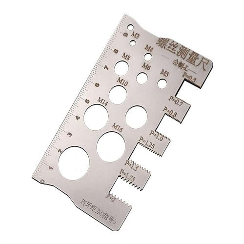 Screw Size Chart Thread Gauge High Precision Screw Size And Thread Gauge Bolt Measuring Tool Metric L Size Drill Bit Gauge
