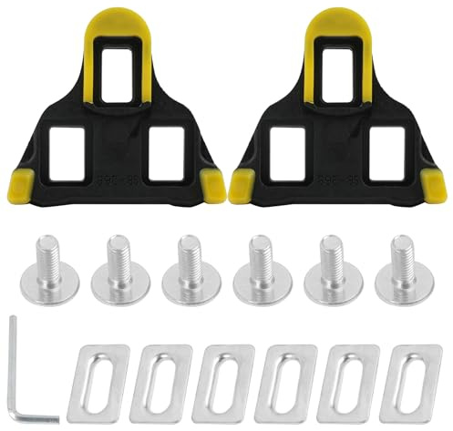 Cales De Pédale Vélo Compatibles Spd Sl Sm-Sh10/Sh11/Sh12, Crampons Et Accessoires Pour Pédales Vélo Route, Pièces Détachées, Adaptés Pour Usage Intérieur Et Extérieur, Fixation Avec Vis Et Plaques Mé