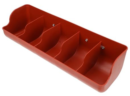 HAKIDZEL Ferkelfuttertrog 5 Kammern Aus Dickem Pp Kunststoff Für Viehzucht Ferkelfütterungskrippe Mit Abgerundeten Kanten Und Schnittfestem Design Für Schweinefarmen
