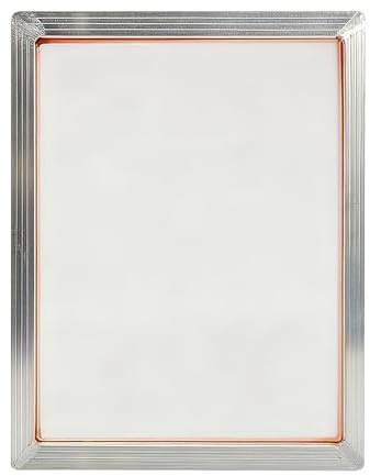 Xindazhi Runaup Aluminium Siebdruckrahmen, 30 x 24 cm, Weiß, 43T/110 Mesh, Rechteckig