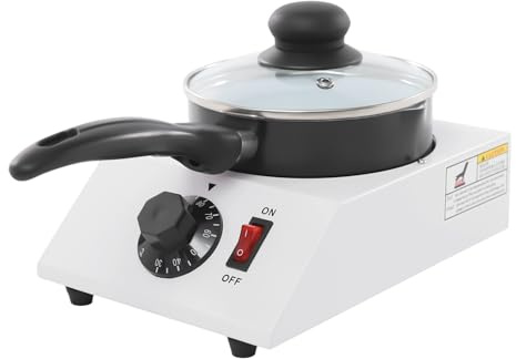 Derretidor de chocolate eléctrico, derretidor de chocolate eléctrico, máquina de fusión de chocolate con tapa, 40 W, 30-85 °C, para chocolate, mantequilla, queso