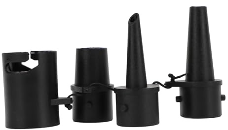 Masyrt Ersättningsmunstycken för luftpumpar, nylon, 3 storlekar, läckagesäker, uppblåsbara pumphuvuden för luftsäng, luftmadrass, simring, uppblåsbar pool