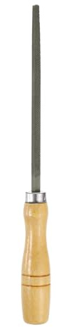 QUARKZMAN Lima Bastarda Cuadrada De 6 Dientes Dobles Corte Lima Bastarda Acero Alto Carbono T12 Con Mango De Madera Para Acabado Desbaste Y Formado Gris/Amarillo