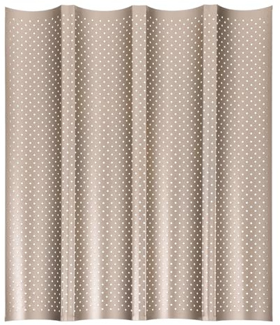 HOMOCONO Molde para Hornear Baguette Francés Diseño de Cuatro Ranuras, Acero al Carbono Dorado, Resistente al Calor, Adecuado para Panadería Diaria y Pan Integral