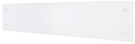 ADAX Clea L - Radiatore Elettrico Vetro | Stufetta elettrica Basso consumo | Termosifone Elettrico | Termoconvettore Elettrico | Altezza 220mm | Scaldino Elettrico 1000W | KDT Bianco | IP24C Class II