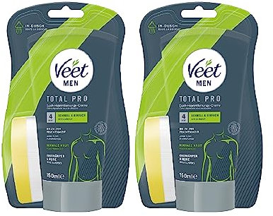 Veet for Men Dusch-Haarentfernungs-Creme Power Effect 2er Pack (2 x 150ml)