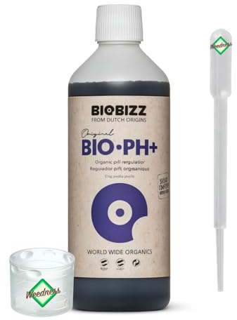 Weedness BioBizz Bio pH+ Plus 500 ML - pH-Lifter Engrais pour Cultures d'intérieur BioBizz Engrais Ph Plus Liquid Lifting