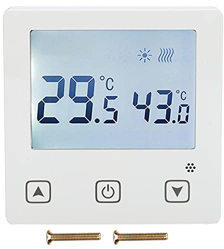 Garosa Digitaler Thermostat, AC220V Wandthermostat Temperaturregler mit Touchscreen Wasser Fußbodenheizung Temperaturregler