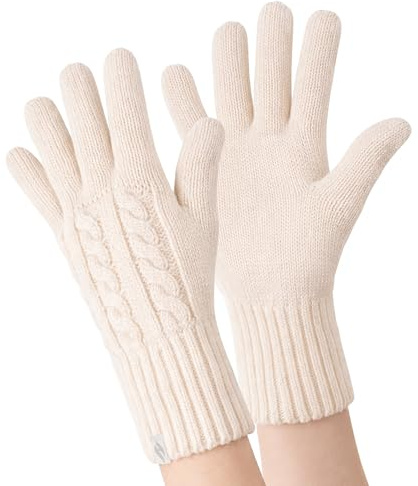 HEAT HOLDERS - Damen Extra Warm Winter Handschuhe | Strick Handschuhe mit Innen Flauschig Fleece Gefüttert