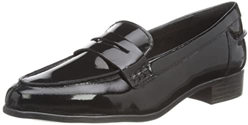 Clarks Hamble Loafer, Mocasines Mujer, Black Pat, 41 EU