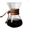 Deosdum Pour Over Coffee Maker, 800ml V Boquilla Cuello de Madera Cafetera con Filtro de Acero Inoxidable de Doble Capa Y Escala