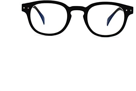 Muunel High Index Glasses 1.6 with Essilor AR Coating - Ultra-slim, Anton Ultimate Thin™, Black Square Frame for Women, Power +1.25 Hipermetropie