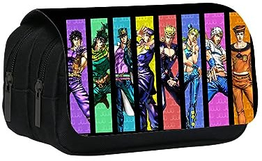 MayDee Trousse à Crayons Bizarre Adventure JoJo, Étui à Crayons JoJo Anime pour Les élèves du Primaire Et du Secondaire, Cadeau De Rentrée Scolaire (E)