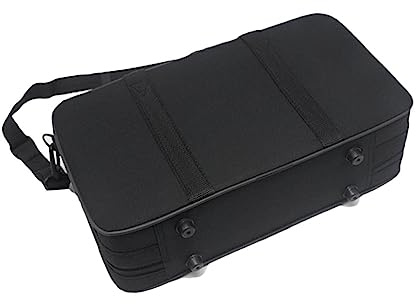 Klarinetten Tragetasche aus Canvas Schwarz, Portable Gigbag | Stoßschutz, Stilvolle Optik, Leichte Aufbewahrungslösung für Transport und Bühne