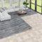 Oxdigi Pavimento in PVC Effetto Legno per Soggiorno, Cucina, Balcone, Roulotte, Ripostiglio - Vinile Impermeabile, Grigio Scuro