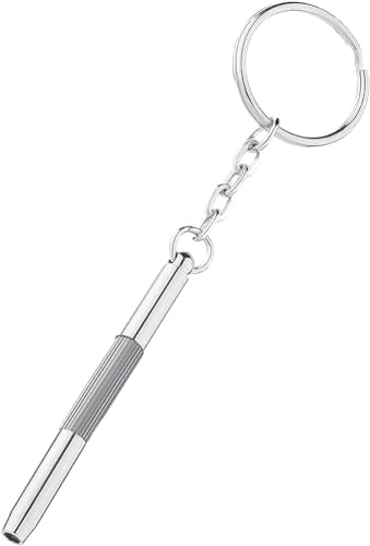 Cacciavite per Occhiali, 3 in 1 Cacciavite Riparazione Occhiali, Portachiavi con Cacciavite Occhiali, Cacciavite da Tasca a Doppia Punta, Multifunzione, Per Occhiali, Gioielleria, Sole, Orologi