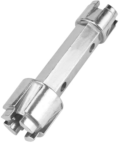Waschbecken Installer Werkzeug, Multifunktionaler Spülenschlüssel Installer, Doppelendschlüssel Für Abfluss, Rostfreier Abflussschlüssel, Schmiedeschlüssel Aus Legierung, Wannenabflusswerkzeug
