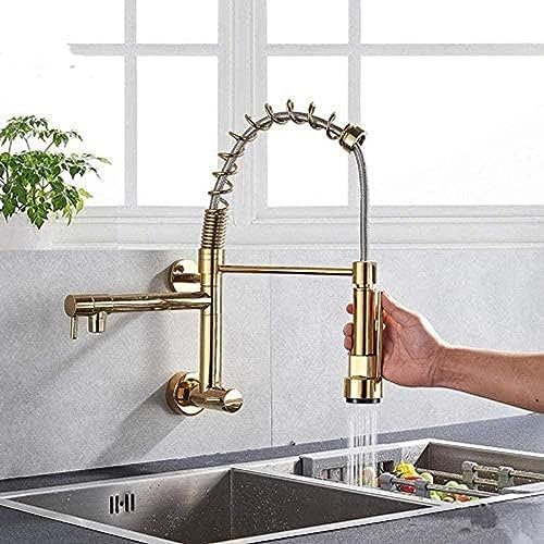 Wasserhahn Küchenarmatur Einhand-Kaltwasserhahn Für Die Wandmontage, Einloch-Pull-Down-Drehhahn