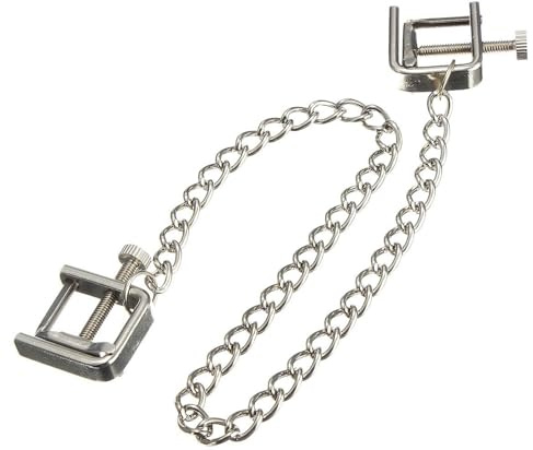 XoticPlayEinstellbare Fetisch Nippelklemmen – Edelstahl Brustwarzenklemmen für Stimulation, Erotik, SM, BDSM Sexspielzeug für Frauen und Männer