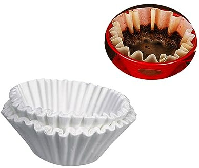 TOPBATHY 500pezzi Filtri Per Caffè in Carta Bianca Per Filtri Caffè Americano Commerciale Filtro Portafiltro