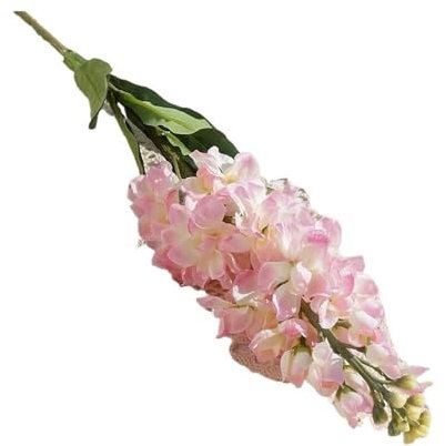 GOHAPY Kunstblumen-Raumdekoration Violett, 80 cm Zweig Fleurs Artificielles for Herbsthaus, große künstliche Hyazinthen-Veilchenblume 1 Stück(Light Pink)