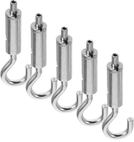 PartyKindom 5piezas Abrazadera de Cable de Acero Colgador de Riel de Cable de Acero Ajustable para Luminarias y Letreros en Publicidad Exterior