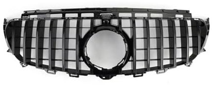 YPLVWSOYQ Nieren Kühlergrille Kompatibel Mit Benz Für W213 E200 E300 E250 E320 E350 E400 2016 2017 2018 2019 2020 Auto-Frontgittergrill Frontstoßstangengrill Mit Kameraloch(Black,GT)