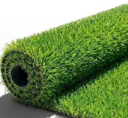 Prato Sintetico 40MM, Erba Artificiale Verde 40 millimetri Calpestabile per Terrazze, Balconi, Giardini, Aree Gioco e Bordi Piscina (2x5 metri)