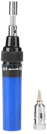 WANGCL Cordless Butane Soldering Iron Gas Soldering Iron Blow Torch Soldering Iron Pen Butane Gas for Electronic PC Repair Tool Blue