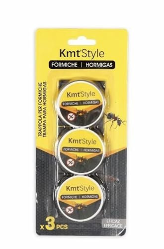 TEKHOME Ammazza Formiche - 6 Esche Insetticide Antiformiche - Protezione per Esterni ed Interni - Durata 6 Settimane